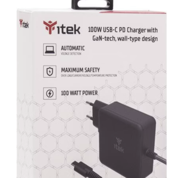 Chargeur universel iTek GaN USB C pour ordinateur portable 100W 3