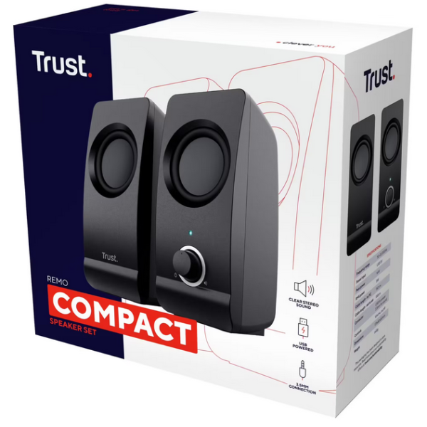 Enceintes Trust Remo (Noir) Main 2